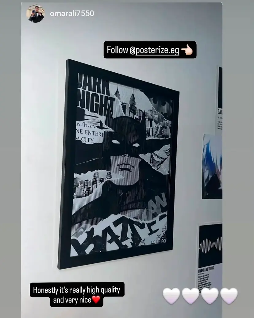 A POSTERIZE poster framed and hung on omarali7550's wall