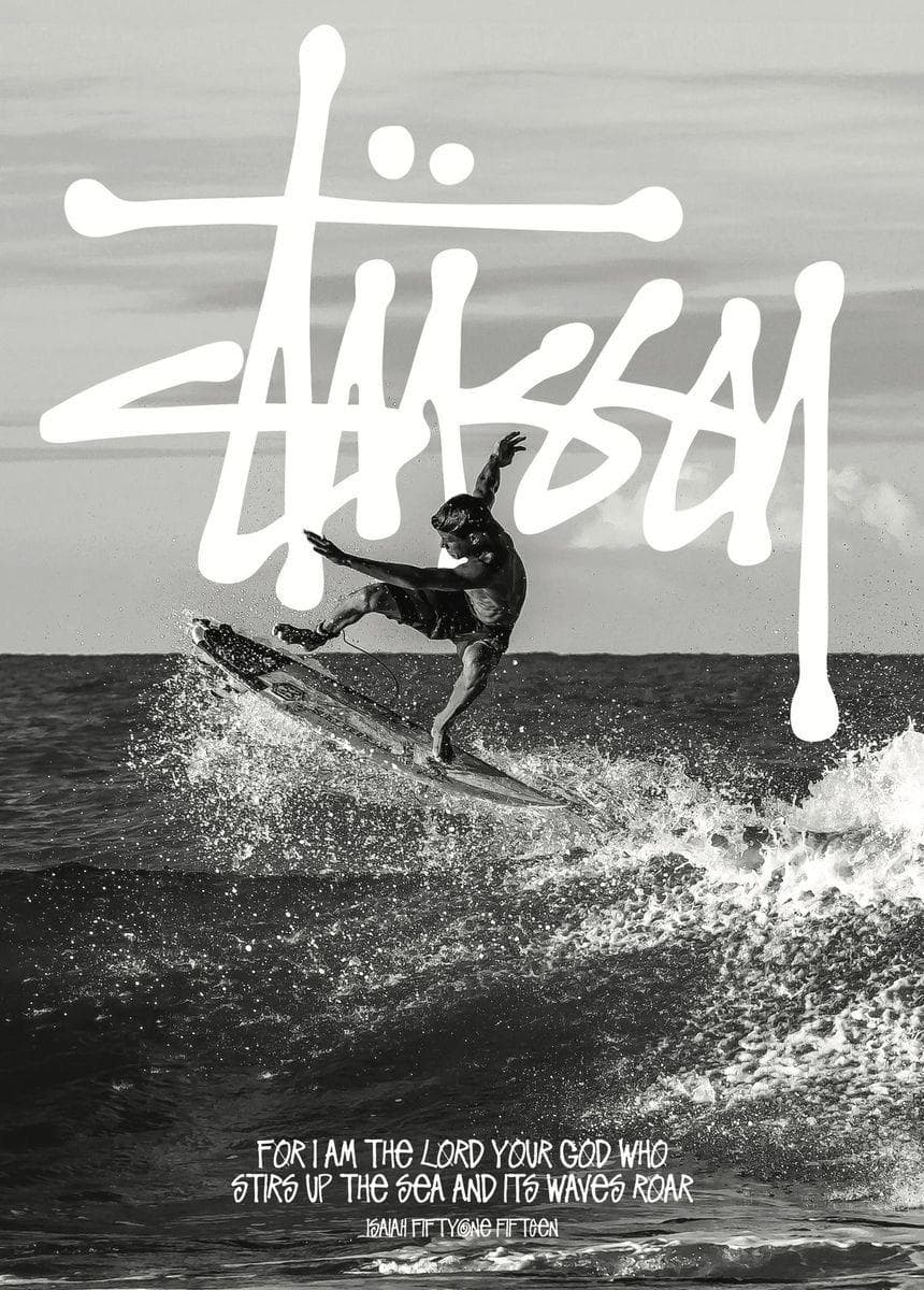 STUSSY SURF poster artwork