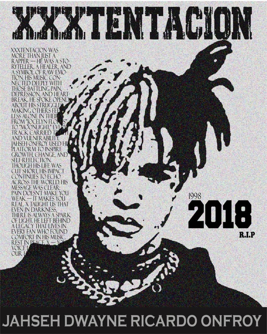 XXXTENTACION poster artwork