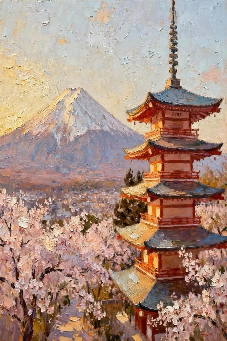 FUJI IN BLOOM poster artwork