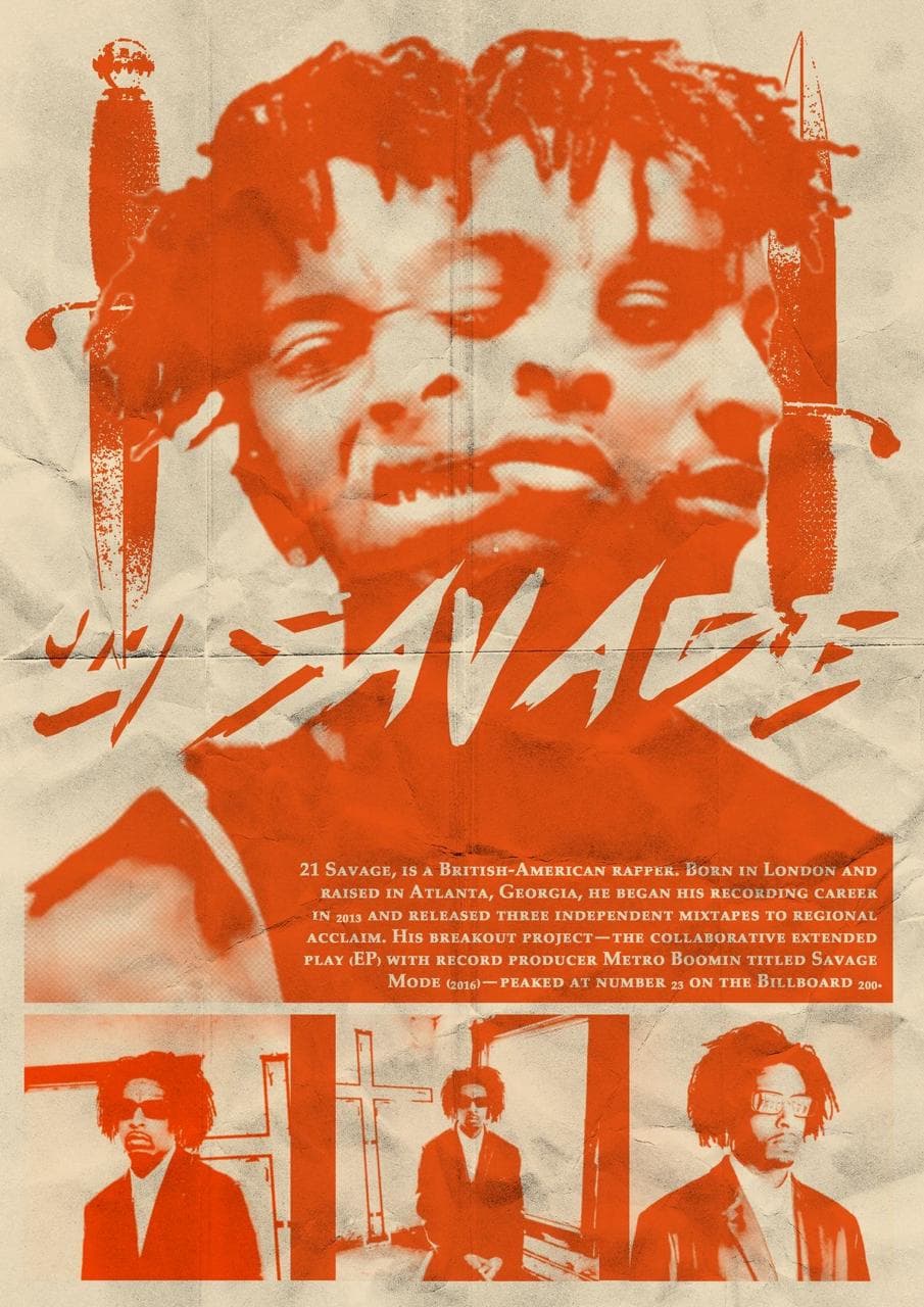 21 SAVAGE poster artwork