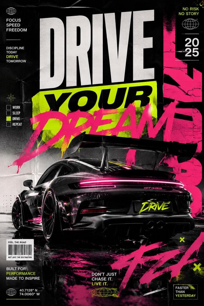 GT3 RS poster artwork