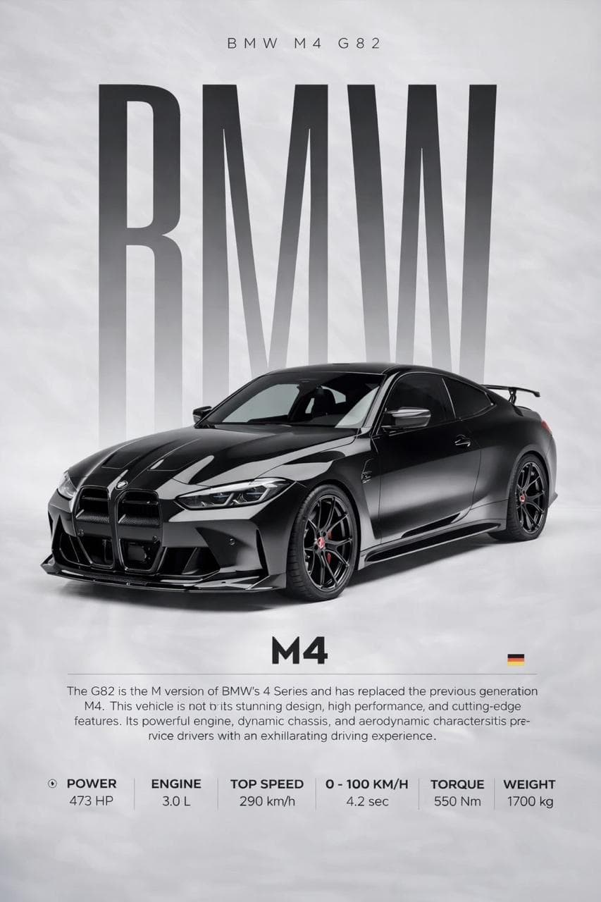 M4 G82 poster artwork