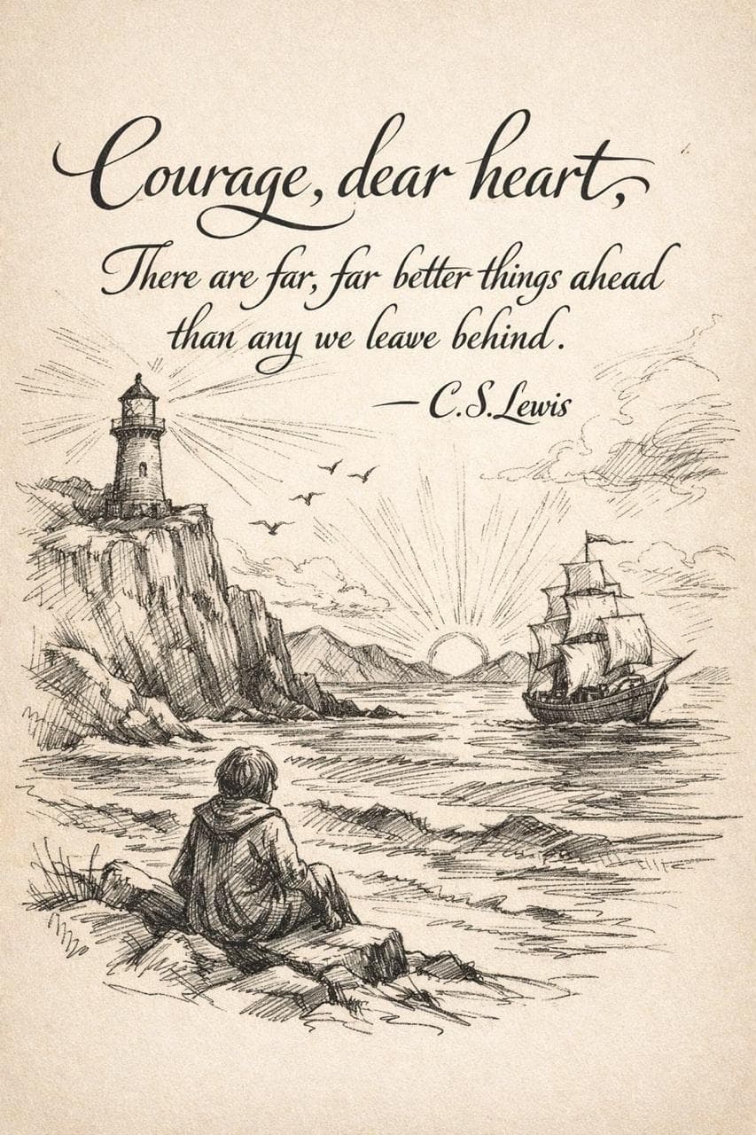 COURAGE DEAR HEART poster artwork