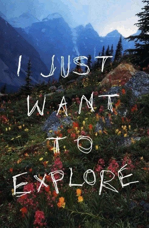 JUST EXPLORE poster artwork