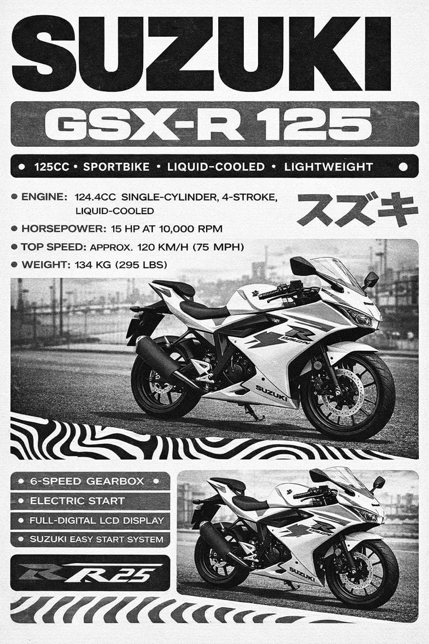GSX-R 125 poster artwork