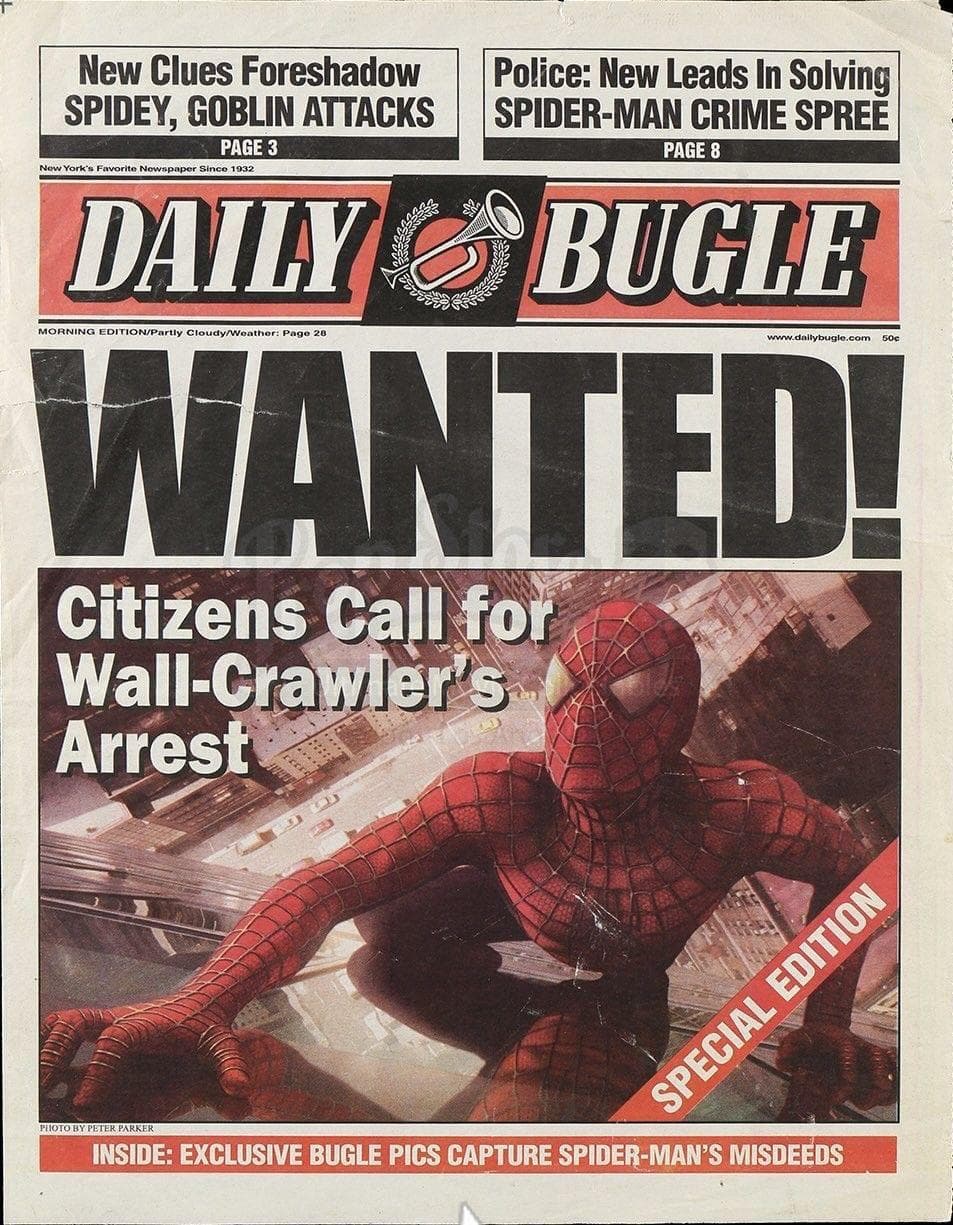 DAILY BUGLE poster artwork