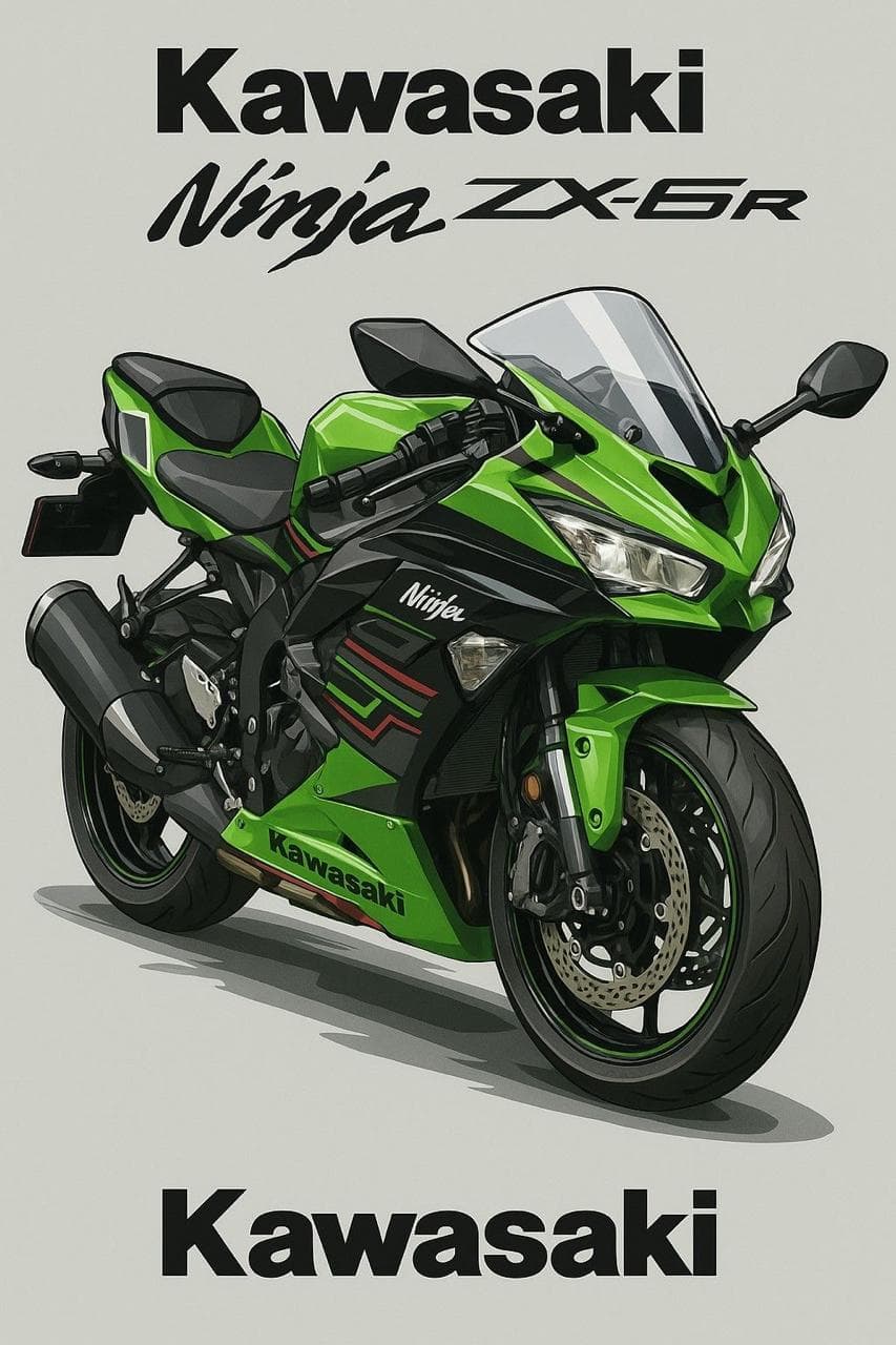 NINJA ZX-6R poster artwork