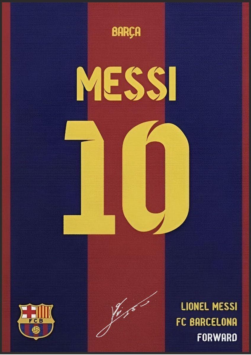 MESSI 10 poster artwork